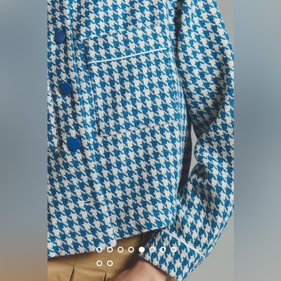 NWT Anthropologie Dolan Houndstooth Jacket - Picture 3 of 8